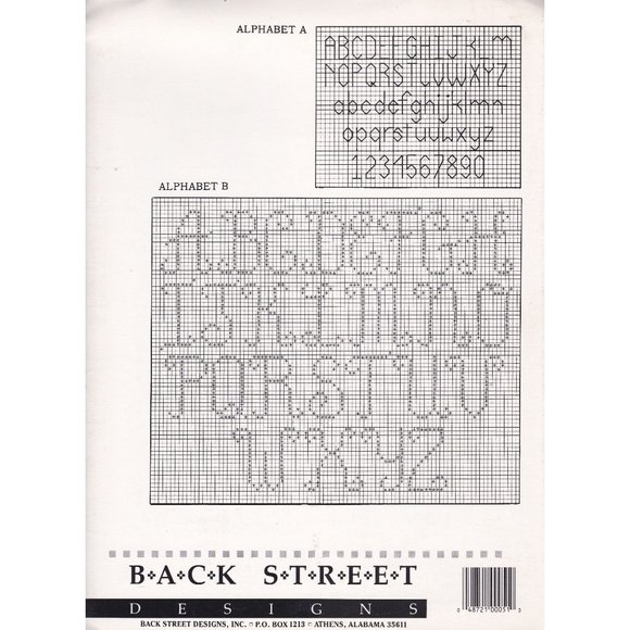 Vintage Cross Stitch Patterns, Basic Bookmarks II by Pam Neely, Back Street 1987 - Picture 2 of 2